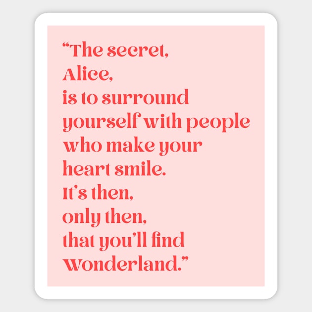 Alice Quote Magnet by fernandaffp